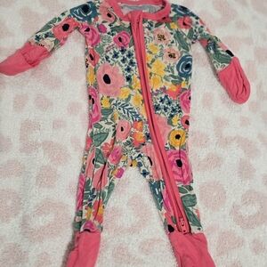 Little Sleepies Colorful Floral Kids Footie